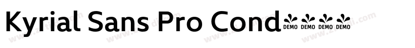 Kyrial Sans Pro Cond字体转换